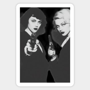 Bad Girls: Smoking Lesbians, Girls with Guns Sticker